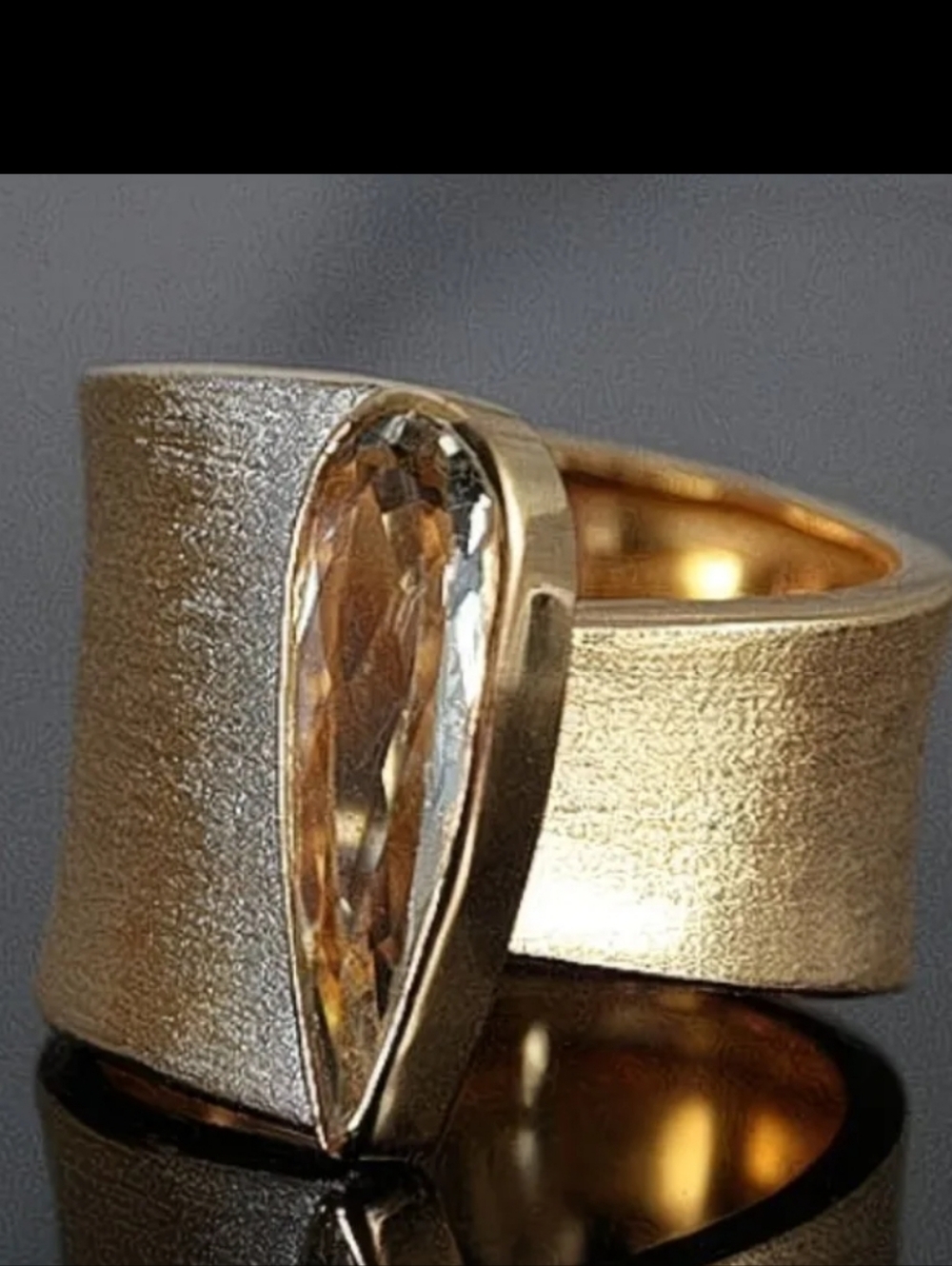 18 carat gold plated ring